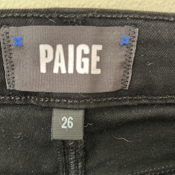 PAIGE black high rise skinny. NWT. Size 26. - Picture 3 of 5